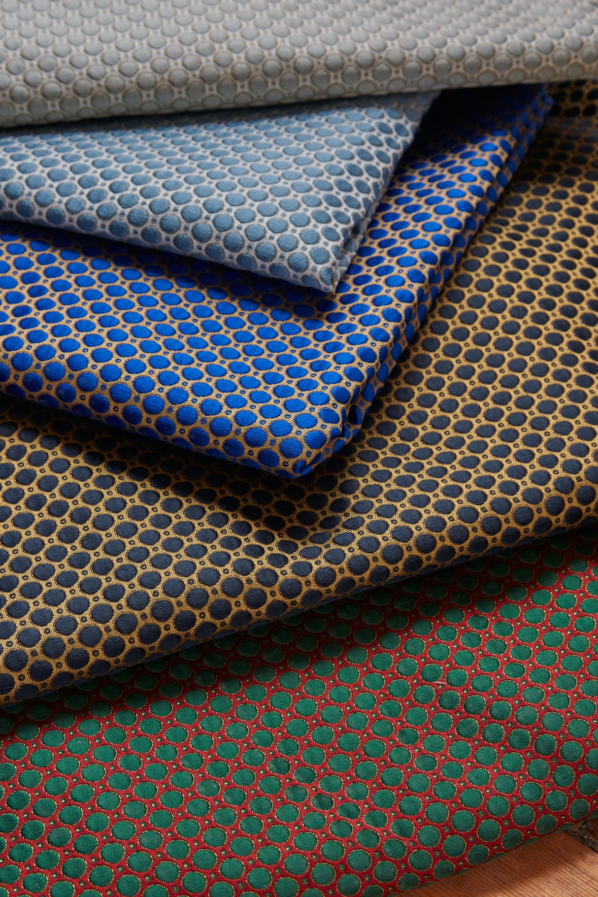 Zoffany Domino Spot Porcelain Fabric