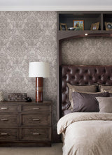 Brewster Home Fashions Advantage Passport Damask Gold Wallpaper