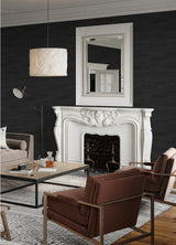 Brewster Home Fashions Advantage Passport Stripes Black Wallpaper