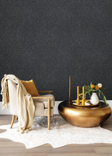 Brewster Home Fashions Advantage Titanium Abstract Black Wallpaper