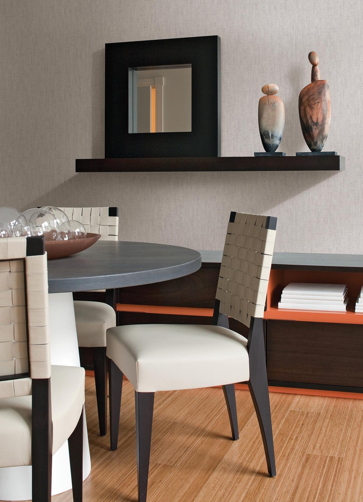 Brewster Home Fashions Advantage Titanium Distressed Textures White Wallpaper