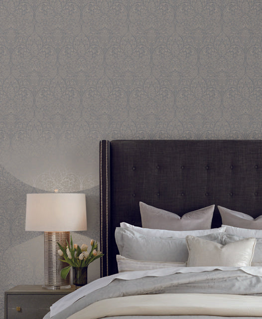 Candice Olson Paradise Dark Taupe/Silver Wallpaper