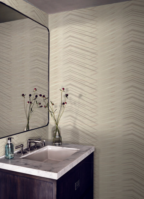Candice Olson Glistening Chevron Blonde Wallpaper