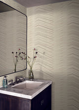 Candice Olson Glistening Chevron Blonde Wallpaper