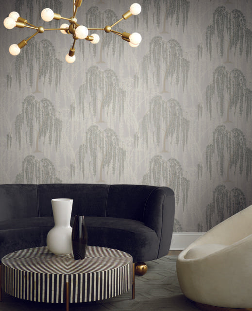 Candice Olson Willow Glow Light Taupe Wallpaper