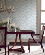 Candice Olson Dancing Leaves Light Blue Wallpaper