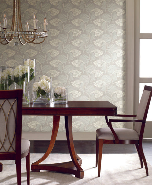 Candice Olson Dancing Leaves Neutrals Wallpaper