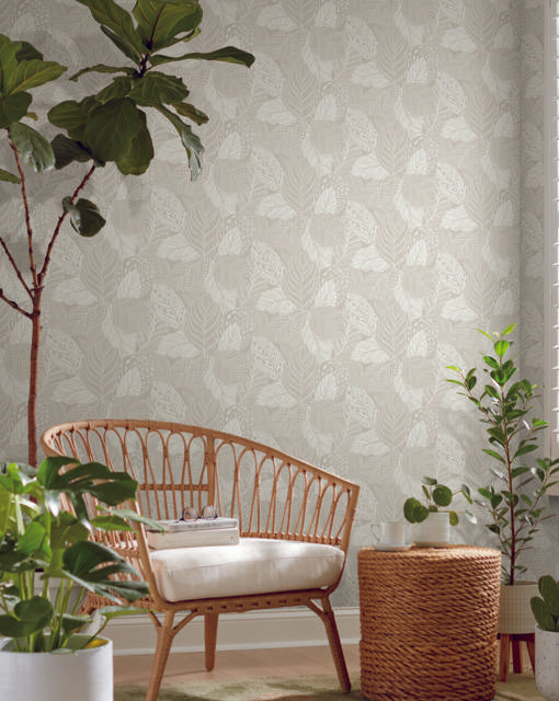 York Vinca Glint Metallic Wallpaper