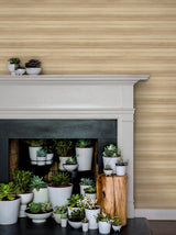 York Pandora Leaf Oak Brown Wallpaper