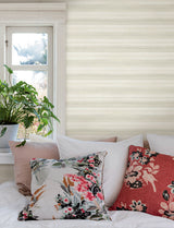 York Pandora Leaf Cotton White/Off White Wallpaper