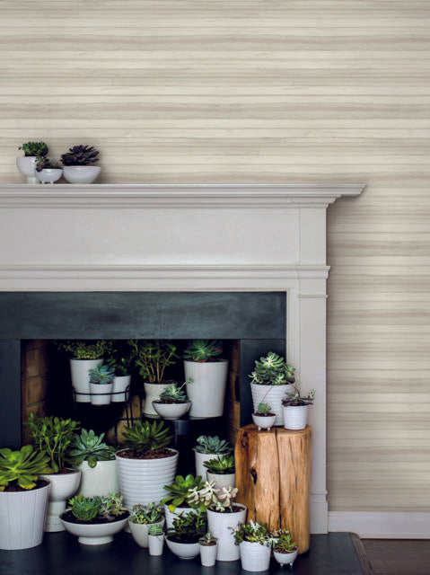 York Pandora Leaf Birch Beige Wallpaper