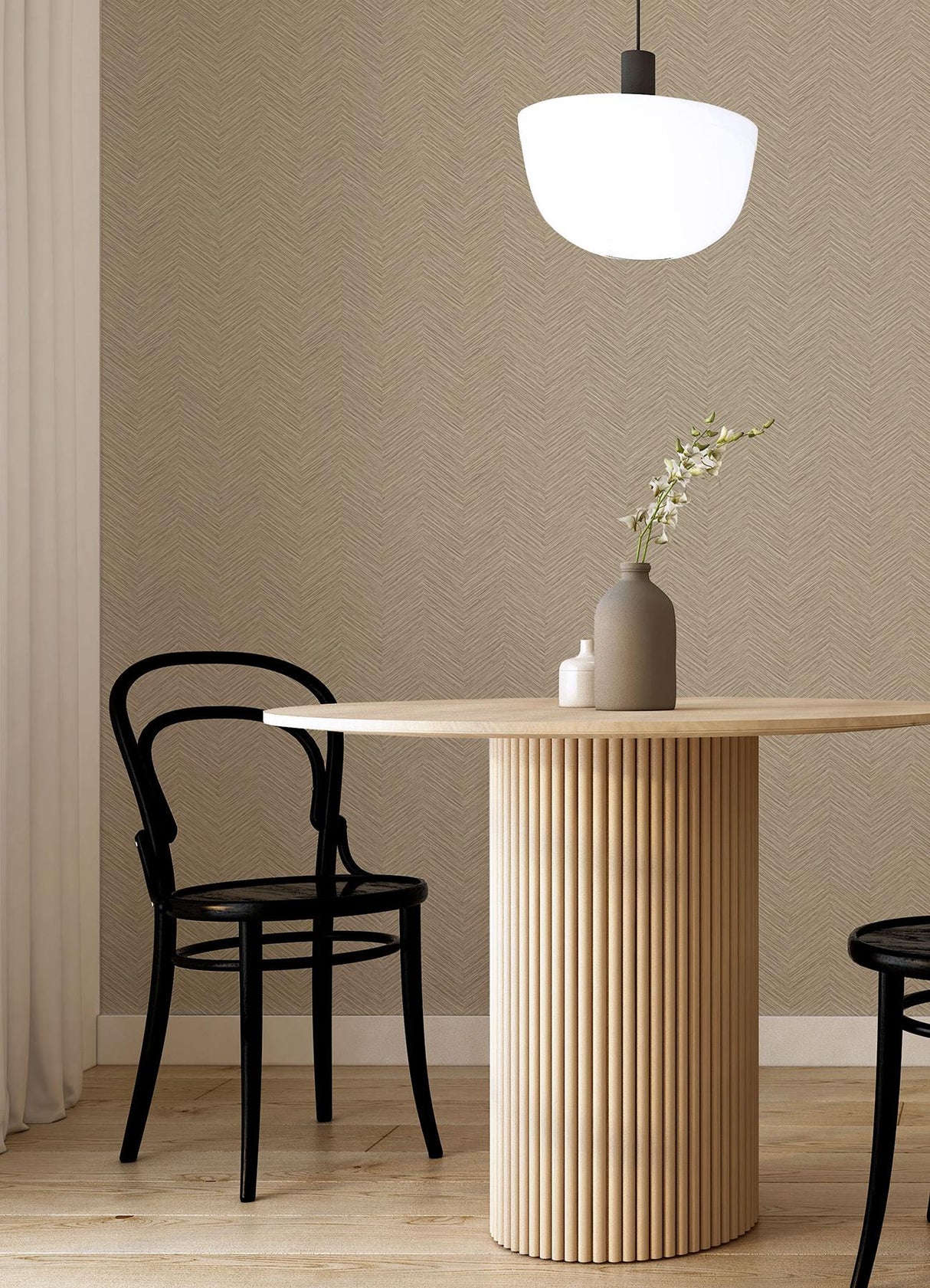 A-Street Prints Apex Light Brown Weave Wallpaper