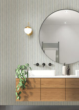 A-Street Prints Hilton Aqua Marbled Paper Wallpaper
