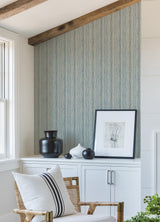 A-Street Prints Hilton Blue Marbled Paper Wallpaper