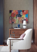 A-Street Prints Inlay Geometrics Charcoal Wallpaper