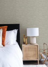 A-Street Prints Jenga Grey Striped Column Wallpaper
