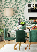 Brewster Home Fashions Alja Horvat Alja Horvat Nuwallpaper Flowers Green Wallpaper
