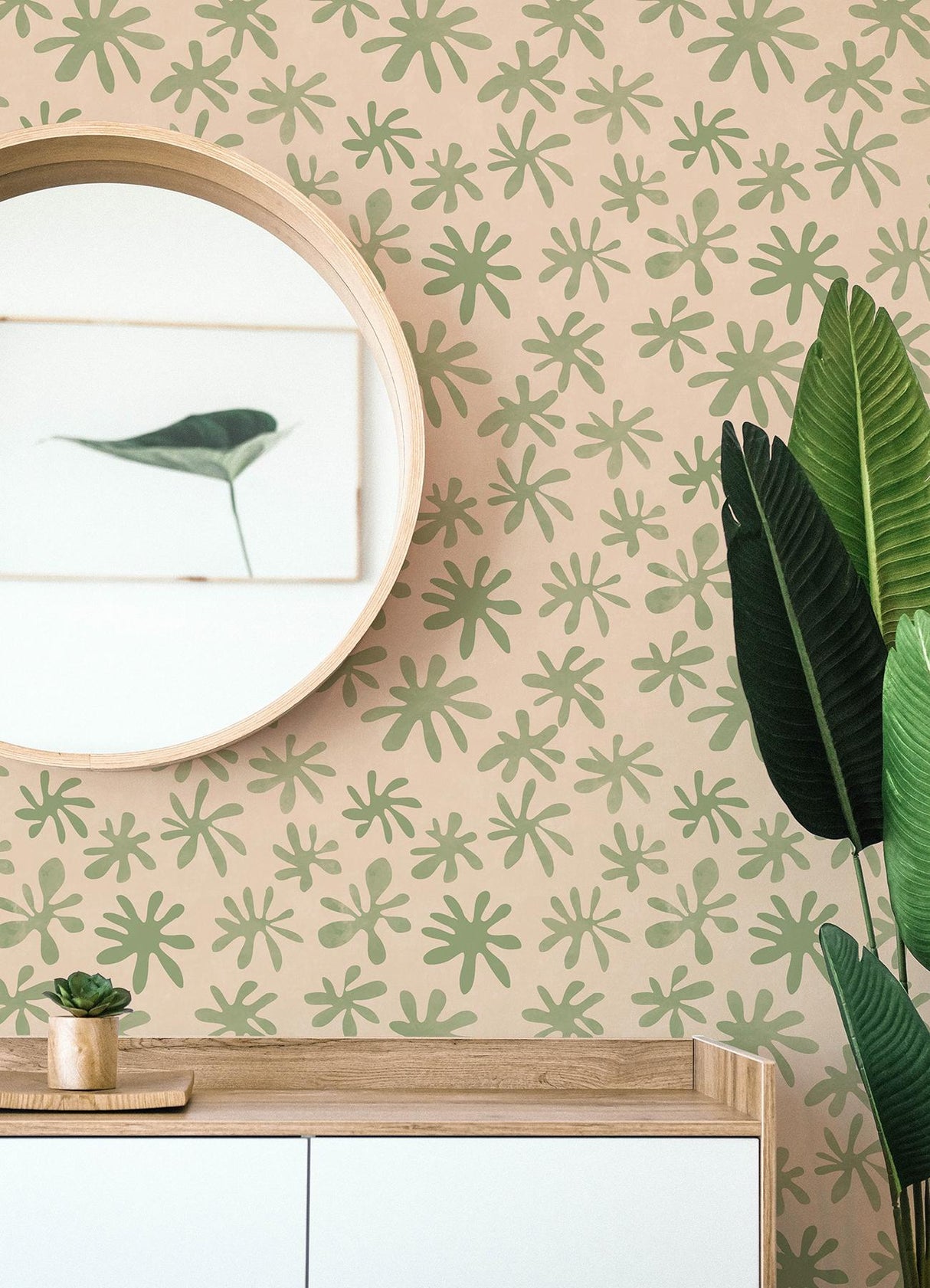 Brewster Home Fashions Alja Horvat Alja Horvat Nuwallpaper Flowers Blush And Sage Wallpaper