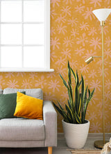Brewster Home Fashions Alja Horvat Alja Horvat Nuwallpaper Flowers Orange Wallpaper
