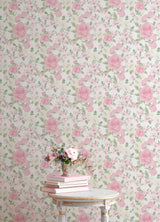 A-Street Prints Loveshackfancy Sunset Harbor Rose Vida Rosa Wallpaper