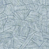 A-Street Prints Aldabra Blue Textured Geometric Wallpaper