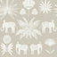 A-Street Prints Bazaar Light Grey Elephant Oasis Wallpaper