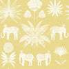 A-Street Prints Bazaar Yellow Elephant Oasis Wallpaper