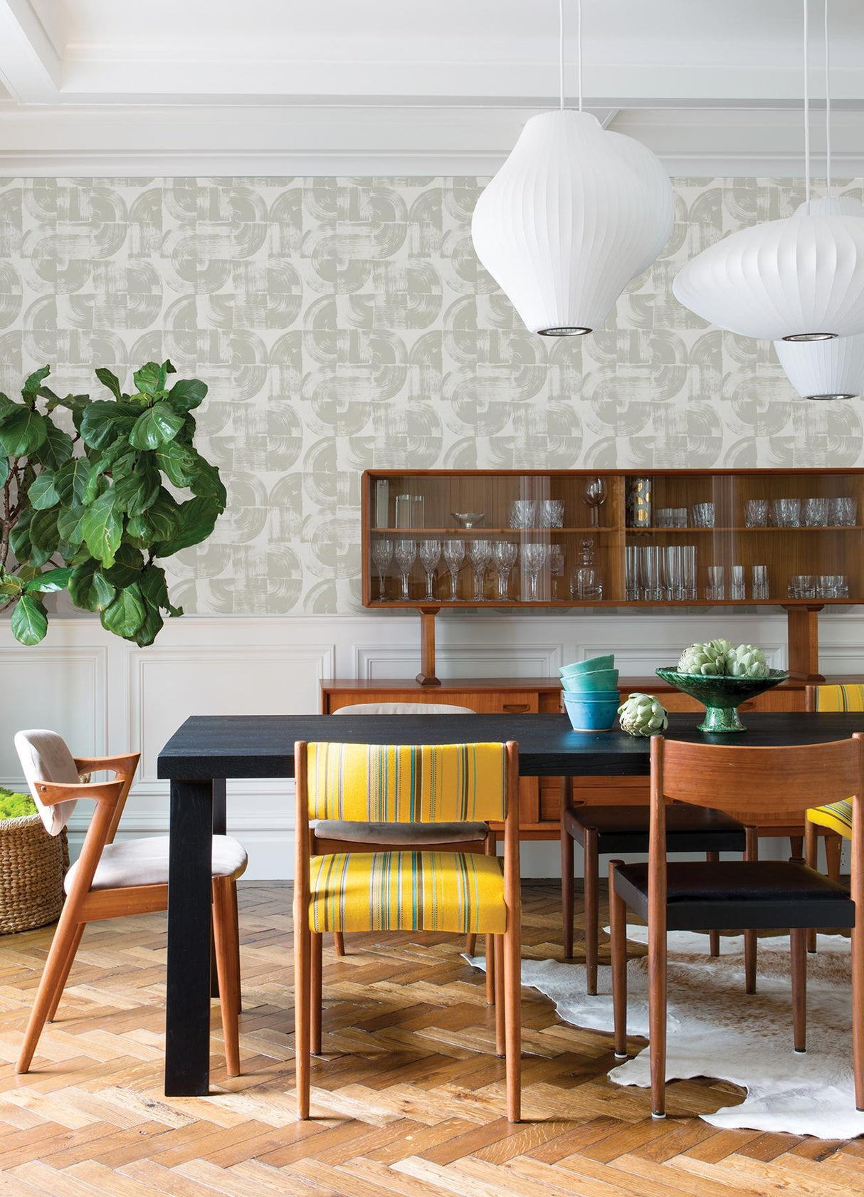 A-Street Prints Seychelles Abstract Light Grey Wallpaper