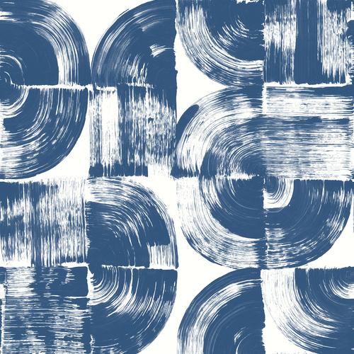 A-Street Prints Seychelles Abstract Blue Wallpaper