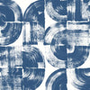 A-Street Prints Giulietta Blue Painterly Geometric Wallpaper