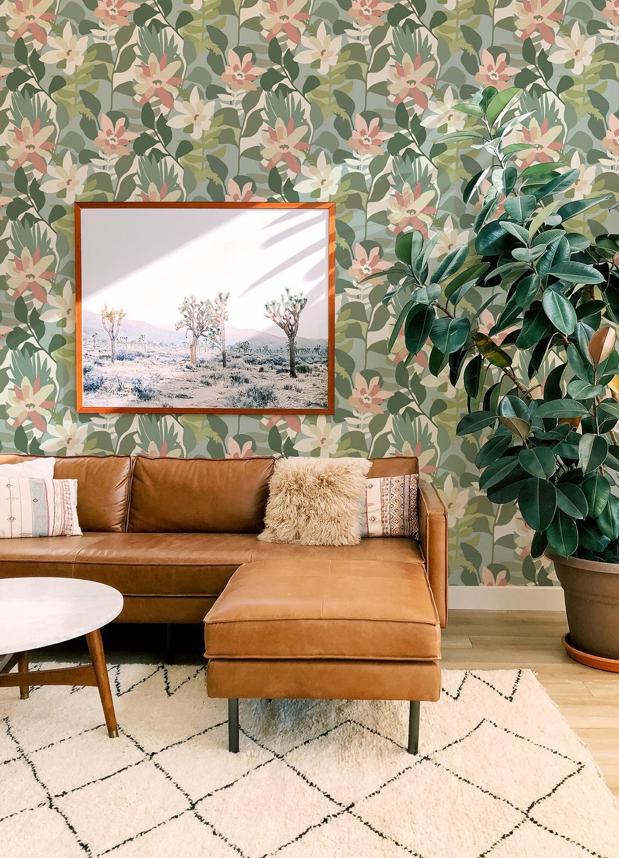 A-Street Prints Koko Green Floral Wallpaper