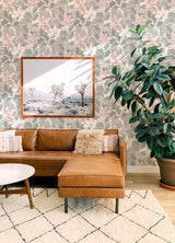 A-Street Prints Seychelles Botanical Grey Wallpaper