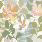 A-Street Prints Seychelles Botanical Taupe Wallpaper