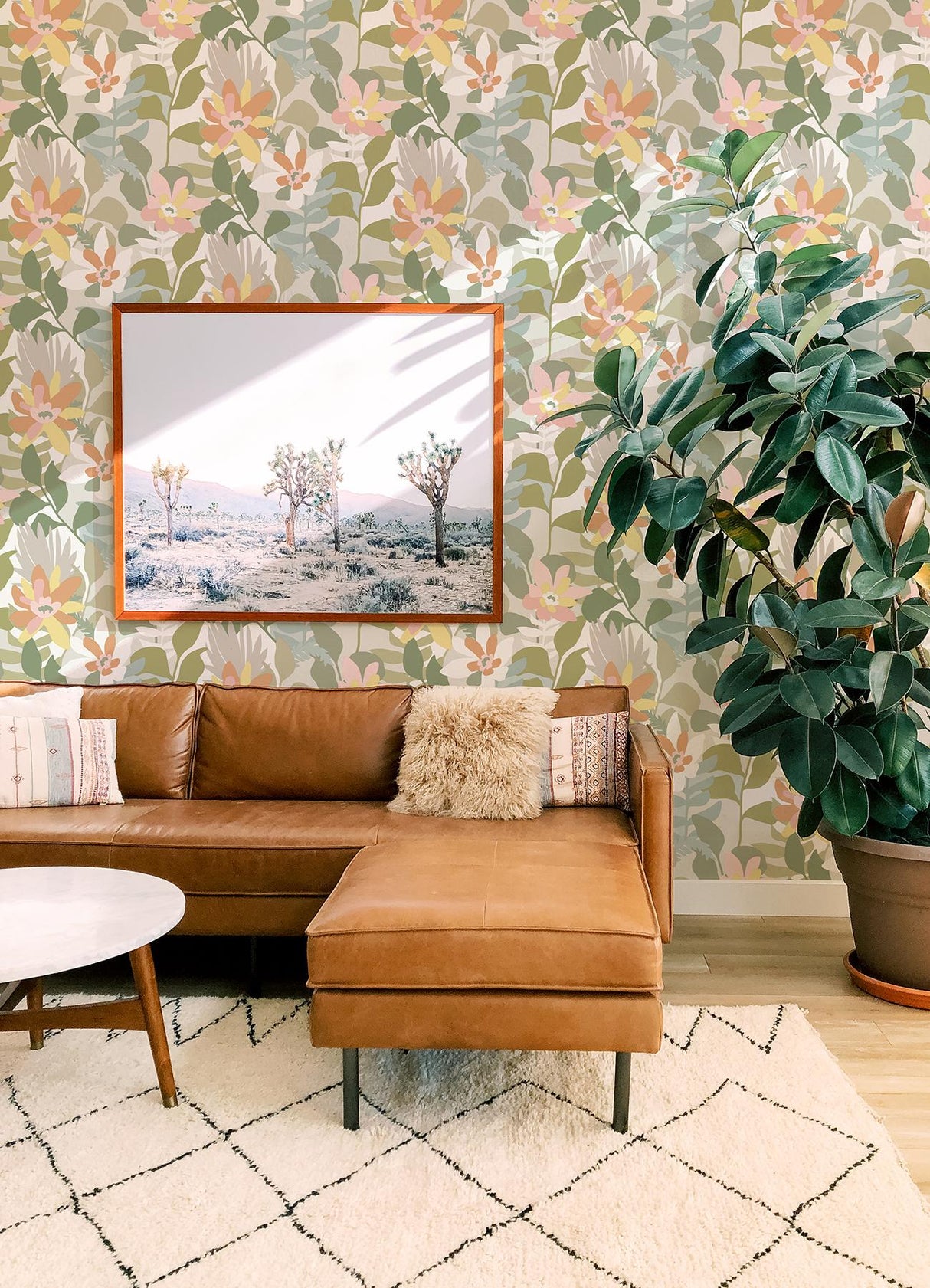 A-Street Prints Seychelles Botanical Taupe Wallpaper