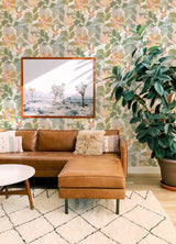 A-Street Prints Seychelles Botanical Taupe Wallpaper