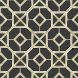 A-Street Prints Livia Black Trellis Wallpaper