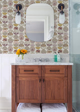 A-Street Prints Mahe Plum Mod Geometric Wallpaper