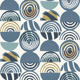 A-Street Prints Mahe Blue Mod Geometric Wallpaper