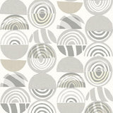 A-Street Prints Mahe Light Grey Mod Geometric Wallpaper
