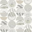 A-Street Prints Mahe Light Grey Mod Geometric Wallpaper