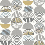 A-Street Prints Mahe Grey Mod Geometric Wallpaper