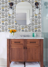 A-Street Prints Mahe Grey Mod Geometric Wallpaper
