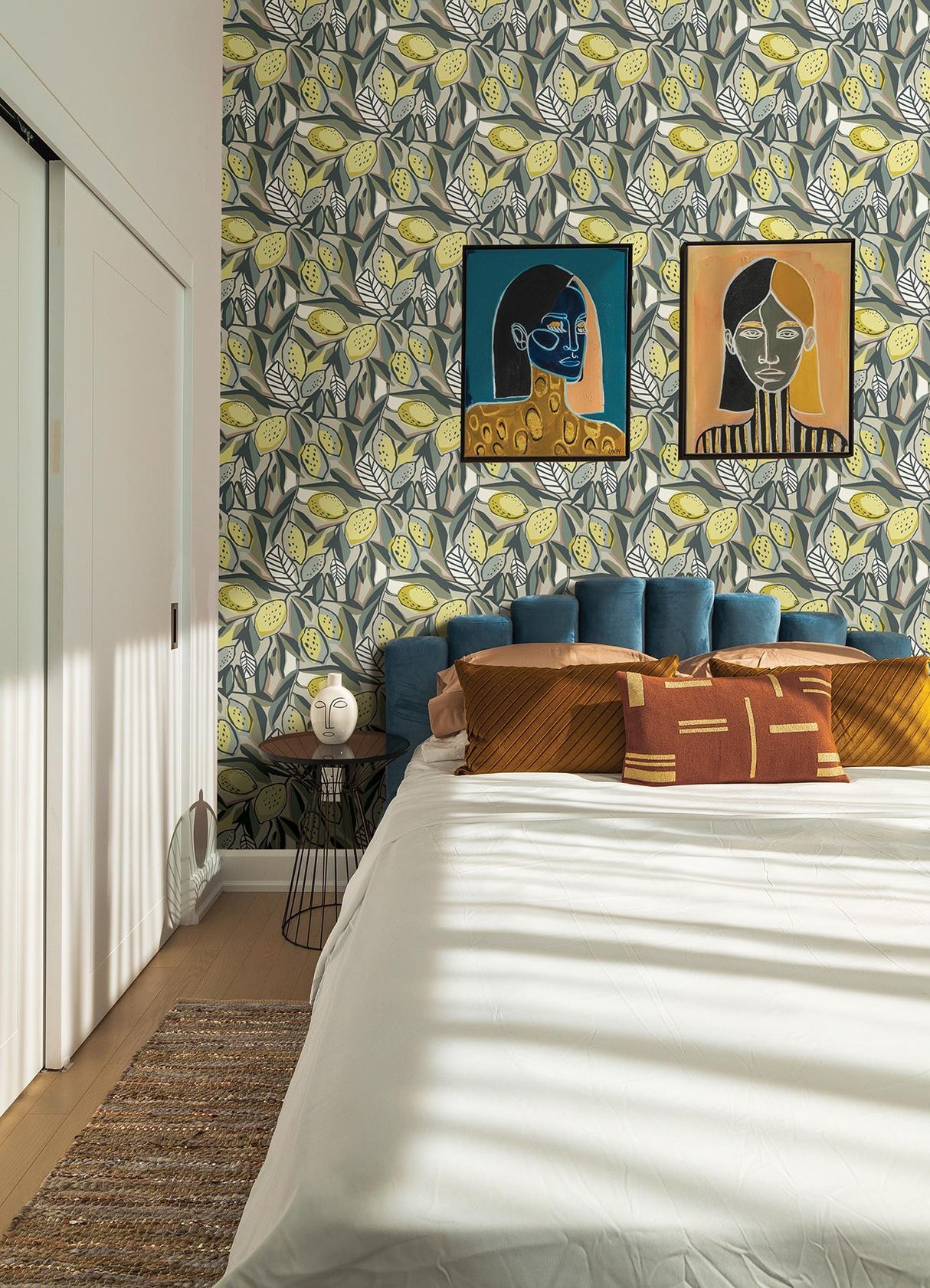 A-Street Prints Meyer Chartreuse Citrus Wallpaper