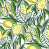 A-Street Prints Meyer Yellow Citrus Wallpaper