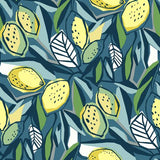 A-Street Prints Meyer Blue Citrus Wallpaper