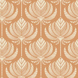 A-Street Prints Seychelles Botanical Orange Wallpaper