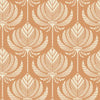A-Street Prints Palmier Orange Lotus Fan Wallpaper