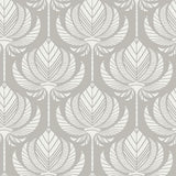 A-Street Prints Palmier Grey Lotus Fan Wallpaper