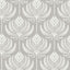 A-Street Prints Palmier Grey Lotus Fan Wallpaper