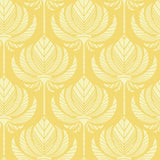 A-Street Prints Palmier Yellow Lotus Fan Wallpaper